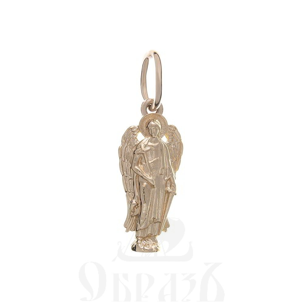 нательная икона ангел хранитель, золото 585 пробы красное (арт. п10125-з5к)
